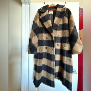 Everlane Brushed Italian ReWool Long Peacoat - 2022 - Medium